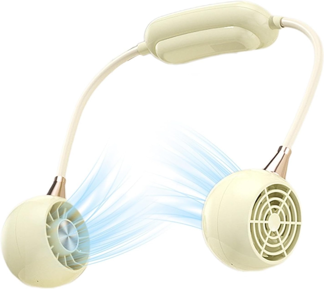 Ventilatore USB portatile, ventilatore da collo senza pale, 3 velocità, ventilatore da collo
